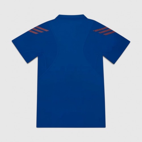 Adidas Training T-Shirt – Blue / Red 3-Stripes / Pre-Owned